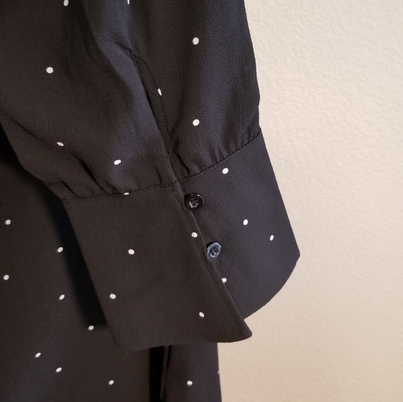 PERCH by BLU PEPPER Black/White Polka Dot Top - Picture 5 of 6